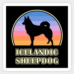 Icelandic Sheepdog Vintage Sunset Dog Sticker